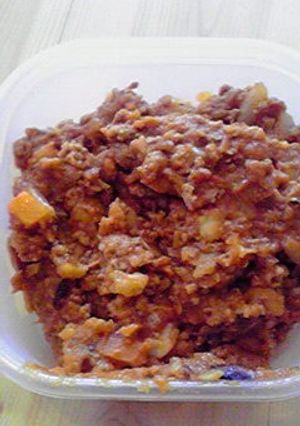 洋風スープの具ミックスで！カレー肉みそ-レシピのメイン写真