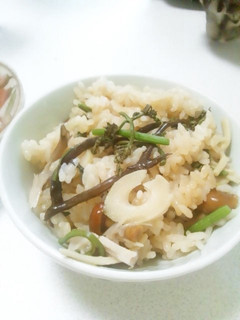 山菜ミッスクde炊き込みご飯-レシピのメイン写真