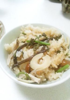 山菜ミッスクｄｅ炊き込みご飯-レシピのメイン写真