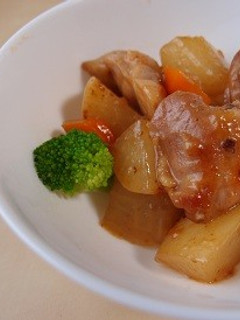 鶏肉と焼き大根のてりてり-レシピのメイン写真