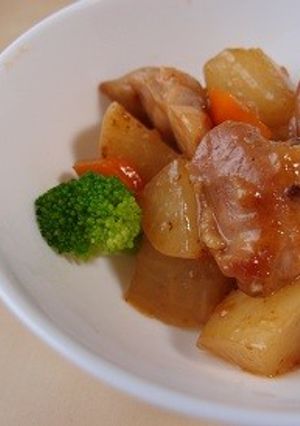 鶏肉と焼き大根のてりてり-レシピのメイン写真