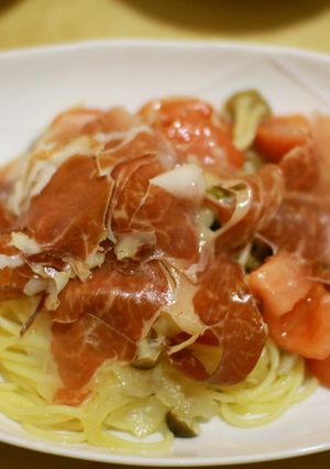 生ハムのパスタ-レシピのメイン写真