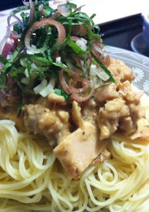 梅とツナの冷製パスタ-レシピのメイン写真
