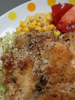 簡単すぐでき☆鳥むね肉のパン粉焼き♪-レシピのメイン写真