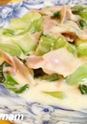 超簡単！失敗なし★チンゲン菜のクリーム煮-レシピのメイン写真