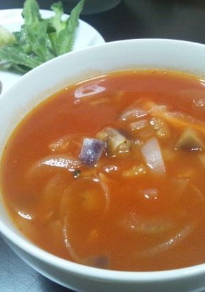 使い切り。野菜ジュースで具だくさんスープ-レシピのメイン写真