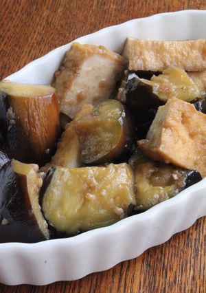 柚子こしょう醤油麹ｄｅなす厚揚げの炒め煮-レシピのメイン写真