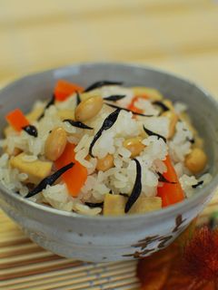 大豆とひじきの混ぜご飯-レシピのメイン写真