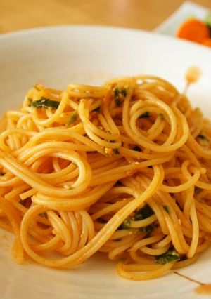 速攻！トマトみそパスタ（一人ランチにも）-レシピのメイン写真