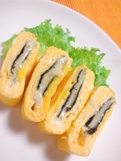 お弁当に♪海苔とチーズの卵焼き-レシピのメイン写真