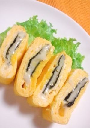 お弁当に♪海苔とチーズの卵焼き-レシピのメイン写真