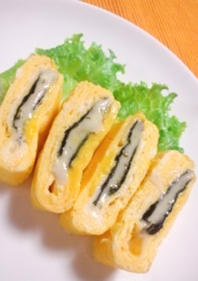 お弁当に♪海苔とチーズの卵焼き-レシピのメイン写真
