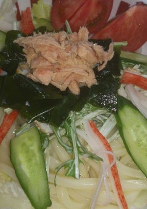 野菜たっぷりサラダうどん☆-レシピのメイン写真