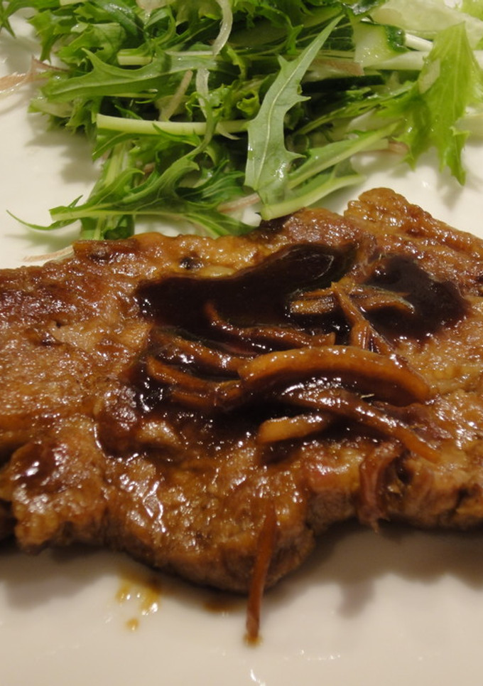 トンテキのしょうが焼き-レシピのメイン写真