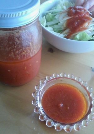 カットトマト水煮缶でトマトドレッシング-レシピのメイン写真
