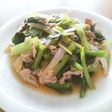 小松菜と豚こま肉のさっぱり炒め物