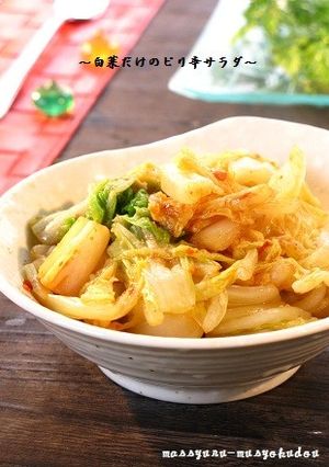 ■白菜だけ！かんたん、白菜のピリ辛サラダ-レシピのメイン写真