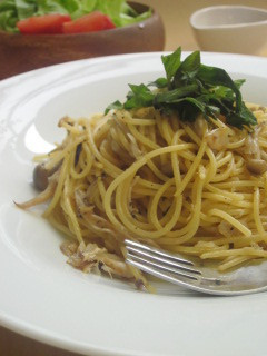 ☆栄養満点!鯵とキノコの和風しそパスタ☆-レシピのメイン写真