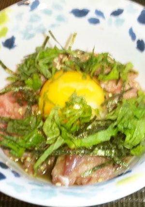 ランチに簡単♬大葉たっぷりネギトロ丼！！-レシピのメイン写真