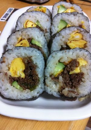 簡単!焼き肉太巻き!-レシピのメイン写真