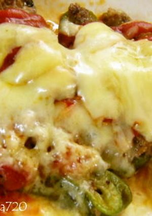 ピーマンの肉詰めのチーズ焼き-レシピのメイン写真