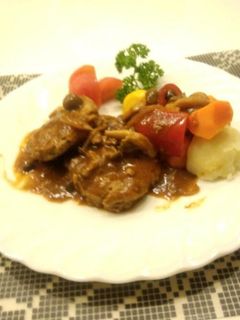 やわらか煮込みハンバーグ-レシピのメイン写真