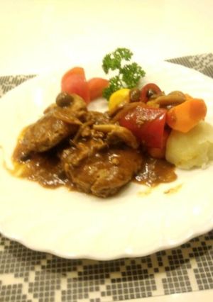 やわらか煮込みハンバーグ-レシピのメイン写真