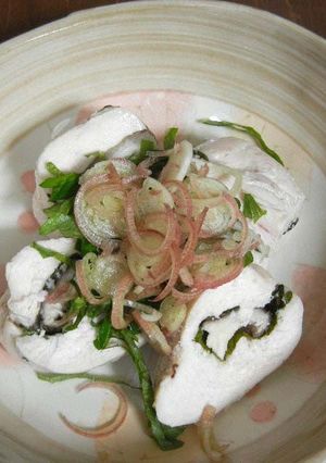 鶏胸肉のシイタケはさみ蒸し-レシピのメイン写真