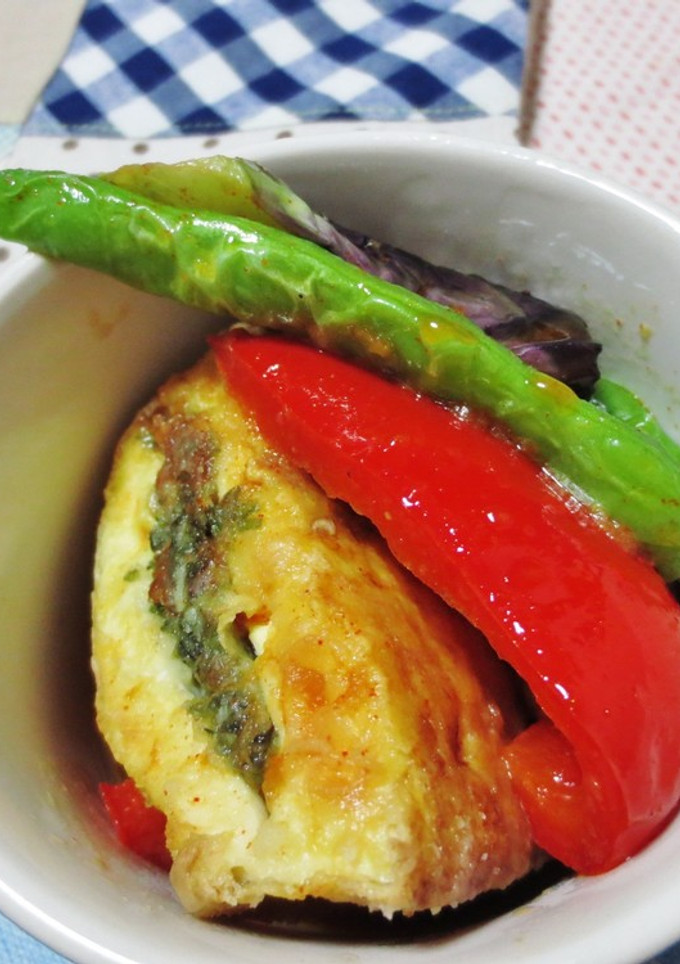 厚揚げのシソおかか挟み揚げだし豆腐-レシピのメイン写真