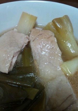 長ねぎと鶏もも肉の酢っぱり煮-レシピのメイン写真