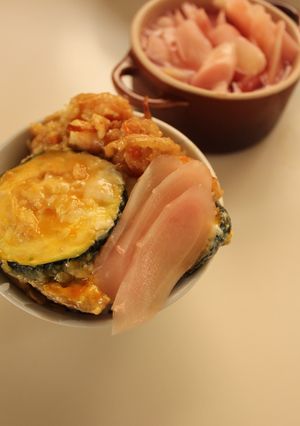 5分ランチ　天ぷらの翌日は天たま丼-レシピのメイン写真