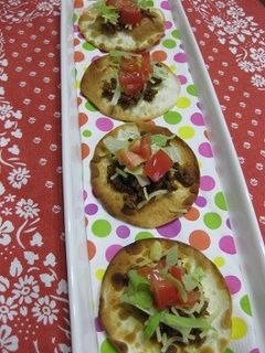 餃子の皮でなんちゃってプチタコス-レシピのメイン写真