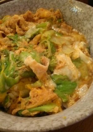 たっぷりレタスの玉子丼♪-レシピのメイン写真