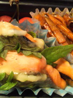 お弁当に☆塩鮭のしそチーズ焼き-レシピのメイン写真