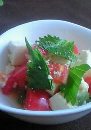 トマトと木綿豆腐の塩麹サラダ-レシピのメイン写真