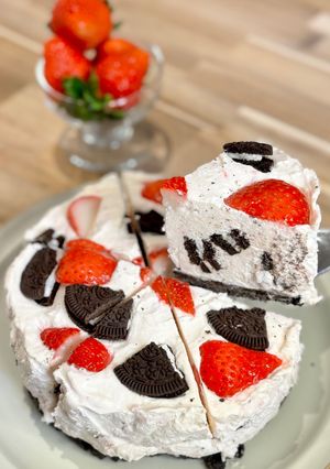 いちごオレオチーズケーキ-レシピのメイン写真