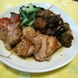 バター醤油ソースのチキンソテー夏野菜添え