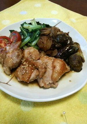 バター醤油ソースのチキンソテー夏野菜添え-レシピのメイン写真