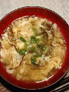 * もずくのかき玉汁 *-レシピのメイン写真