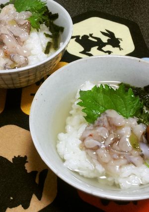 たこわさ×だし茶漬け-レシピのメイン写真