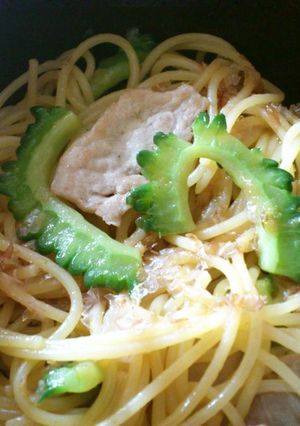 パクパク食べれるゴーヤーパスタ♪-レシピのメイン写真