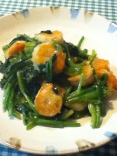 エビと青菜のニンニク醤油炒め-レシピのメイン写真
