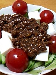 豆腐の肉味噌のせ-レシピのメイン写真
