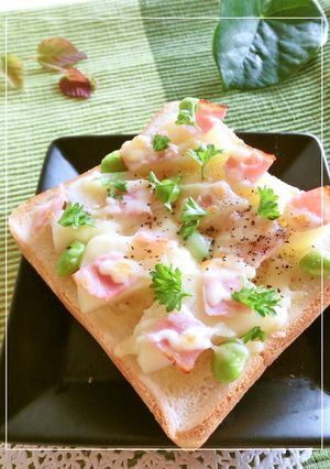じゃが芋×ベーコンのわさびレモントースト-レシピのメイン写真