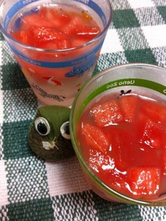 スイカポンチゼリー-レシピのメイン写真