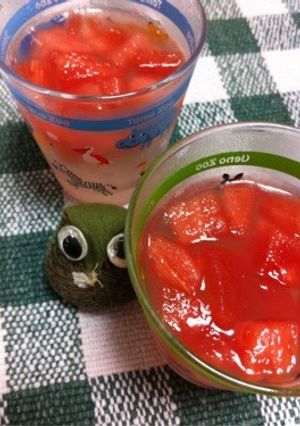 スイカポンチゼリー-レシピのメイン写真