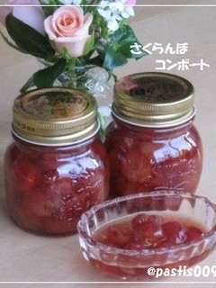 簡単✿さくらんぼのコンポート(ジャム)✿-レシピのメイン写真