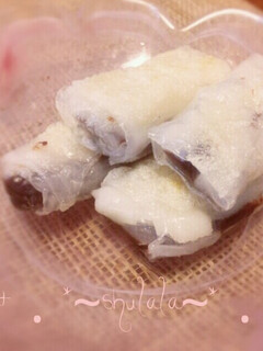 簡単☆生春巻きの皮deもちもちチョコ餅-レシピのメイン写真