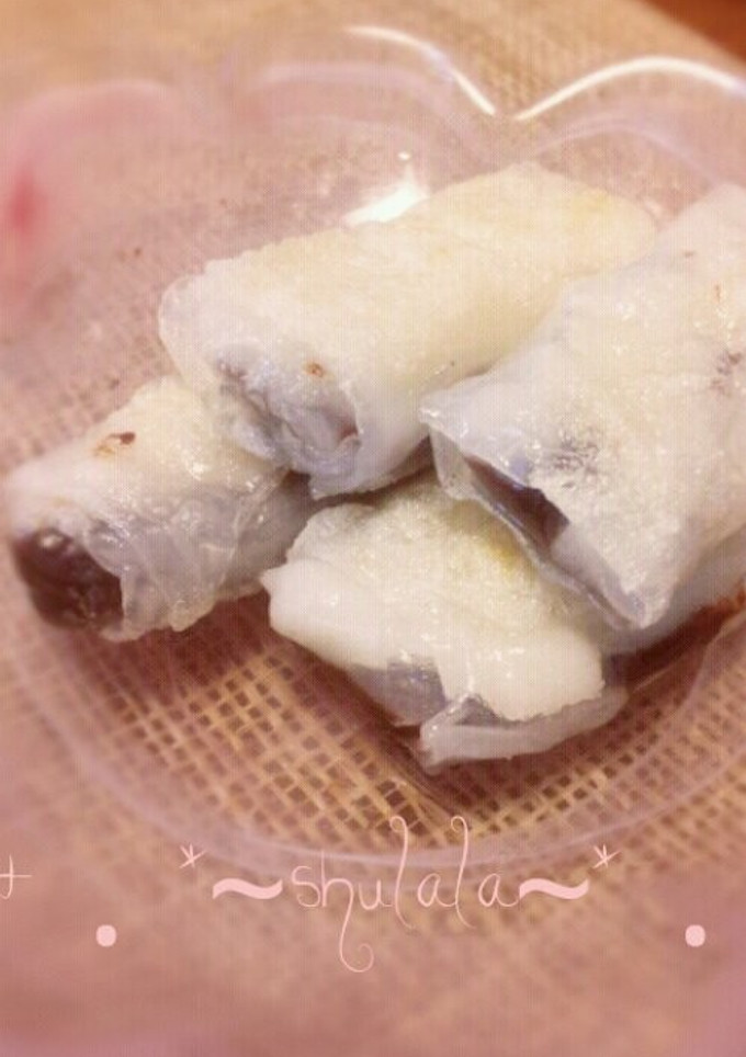 簡単☆生春巻きの皮deもちもちチョコ餅-レシピのメイン写真