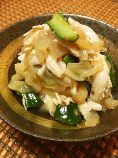 鶏ムネ肉とクラゲの中華風和え物-レシピのメイン写真
